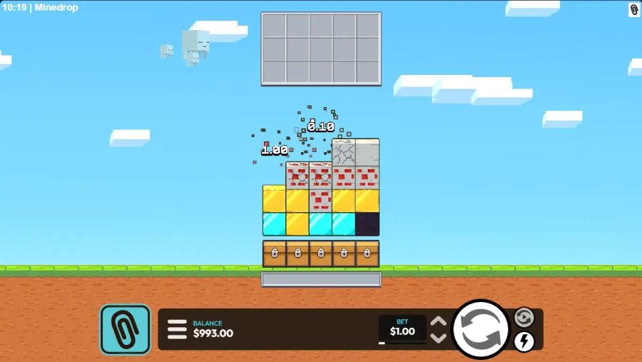 Blast Ore во время раунда Mine Drop 2