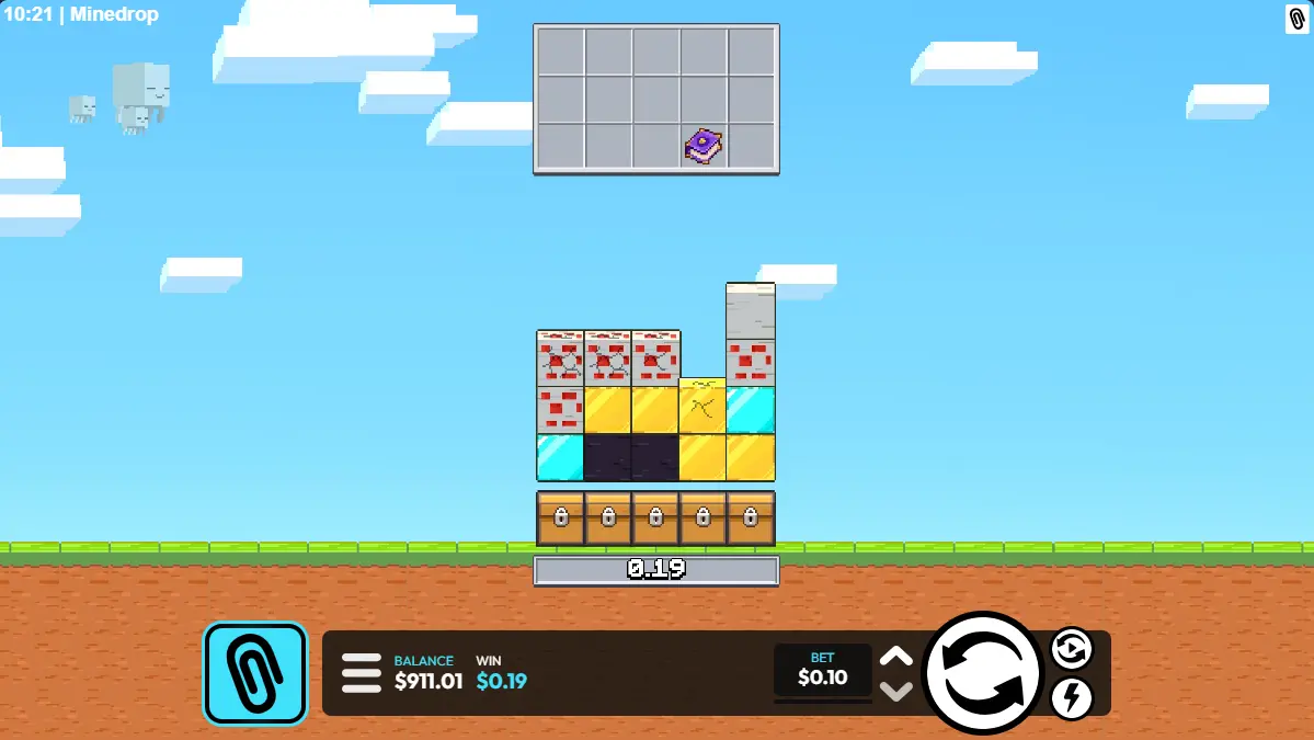 Ender Eye на игровом поле Mine Drop 2